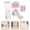 thumbnail image 3 of BRIGHTFUFU 4 rollos de papel higiénico, servilleta desechable, rollo de papel de color, tejido navideño, 3 of 8
