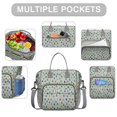 thumbnail image 2 of Gray Christmas Tree Pattern Womens Lunch Box for Work,Insulated Large Lunch Bag for Tween and Teen,Loncheras Para Mujer,Leakproof Adult Lunch Bag for Work,Beach,Travel,Picnic,Camping, 2 of 7