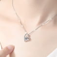 thumbnail image 5 of Rosa eterna con joyas de plata 925, collar de caja de rosas para mujer, rosa roja preservada, regalo para ella en Navidad, día de San Valentín, día de la madre, cumpleaños ShuxiuWang 9024735005575, 5 of 5