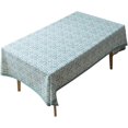 thumbnail image 1 of Geometric Printed Tablecloth Thick Table Cloth Long Table Cover for Kitchen Dining, Party, Holiday, Picnic, Buffet (Blue, 55"x87"), 1 of 5