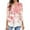 Pink, variant on 2026 ! JINMGG Fall Long Sleeve Shirts for Women, Womens Summer Fall Tops 2026 Fashion Woman V Neck Three Quarter 3/4Sleeve T Shirt Autumn Printing Blouse Tops Sweatshirt