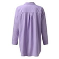 thumbnail image 6 of Clothing 2025 Super Soft Wrinkle Free Button Down Shirts for Women Formal Work Dress Blouses Tops Womens Button Down Shirts Boyfriend Long Sleeve Oversized Blouses Tops, 6 of 6