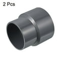 thumbnail image 3 of Uxcell Polyvinyl Chloride Reducer Pipe Fitting 3.54 inch x 2.95 inch 2 Pack Straight Coupling Adapter Connector Gray, 3 of 5