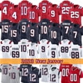 thumbnail image 2 of Matt Judon Mac Jones Football Jersey JuJu Smith Schuster Ezekiel Elliott Bailey Zappe Mike Gesicki Cole Strange Matthew Slater Marcus Jones DeVante Parker Tom Brady, 2 of 7