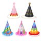 thumbnail image 1 of EeaseMX 5 sombreros de fiesta de cumpleaños, sombreros de cono de cumpleaños, sombreros de cumpleaños versátiles, tocados, estilo aleatorio, 1 of 7