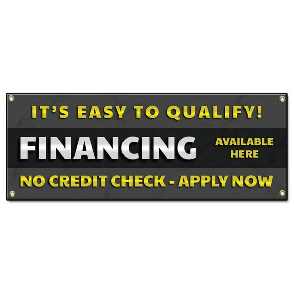 Financing Available Here No Credit Check Apply Now | 24" X 72" Banner | Heavy Duty 13oz. Outdoor Vinyl Single Sided With Grommets | Made in The USA