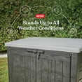 thumbnail image 4 of Keter Store-It-Out Prime XL Horizontal Durable Resin Outdoor Storage Shed With Heavy Duty Floor and Locking Latch Double Doors, Graphite, 4 of 20