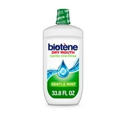 Biotene Alcohol-Free Moisturizing Gentle Oral Rinse for Dry Mouth, Mild Mint, 33.8 oz, for Adults