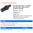 thumbnail image 2 of Rear ABS Speed Sensor - Compatible with 2002, 2004 - 2005 Chevy Avalanche 1500 4WD, 2 of 2