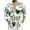 Z70-Green, variant on Men's Valentines Shirts Slim fit Floral Printed Beach Hawaiian Button-Down Dress Shirt