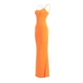 thumbnail image 1 of Women Sleeveless Fish Tail Dress  Solid Color Spaghetti Strap Bodycon Long Skirt, 1 of 2