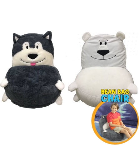 Snuggly Animal Seat Makes a Great Holiday Gift for Kids FlipaZoo 2 in1 Plush Toddler Chair Transforms from Brown Dog to White Cat