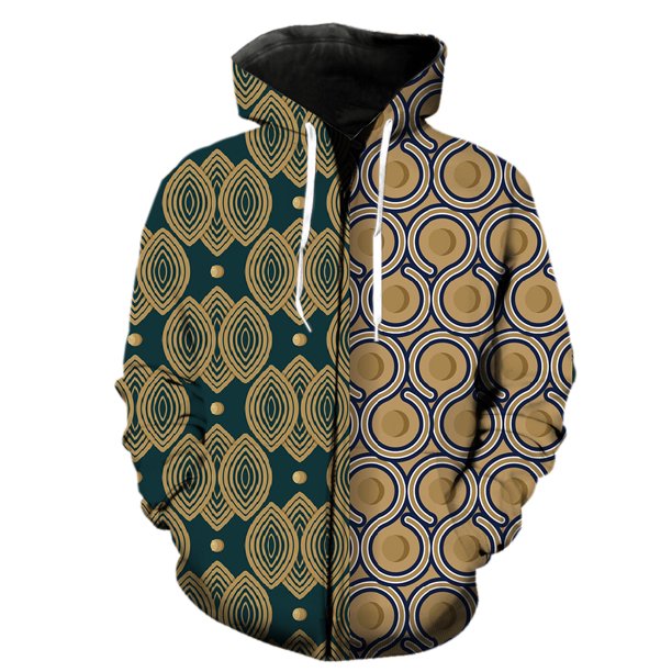 Sudadera con capucha y cremallera para hombre, diseño abstracto, divertida impresión 3D, estilo hip hop, gran oferta 2024, estilo Harajuku, manga larga con capucha