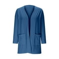 thumbnail image 6 of WOYY Teen Girls Cardigan Jacket Solid Color Casual Long Sleeve Coat Shirt, Sizes 13-14, 6 of 6