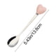 thumbnail image 3 of Juego de Tenedor y Cuchara con Mango de Corazón | Estilo Romántico Moderno | Acero Inoxidable | 2 Piezas, Rojo y Rosa, 3 of 7