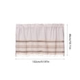 thumbnail image 3 of Light Blocking Short Curtains Opaque Dense Polyester Fabric Cozy Ambience Design Easy Hanging Party Decor for Home Kitchen Small Window Privacy Protection Light Control Window Treatment Decor, 3 of 6