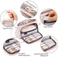 thumbnail image 4 of Estuche de lápices de gran capacidad, estuche de lápices con cremallera para chicas adolescentes, bolsa de maquillaje para mujer, para la escuela y la oficina, regalo de Navidad Xemadio MZQ-0518, 4 of 8