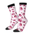 thumbnail image 1 of Fotbe Lilies Flowers Calcetas Largas con Estampado para Hombre y Mujer – Calcetas de Compresión Transpirables y Elásticas, Viajar y Uso Diario Talla 5-11, 1 of 6