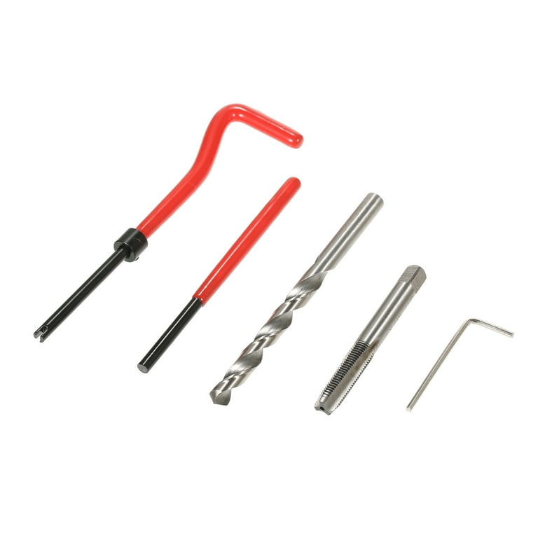 30pcs Metric Thread Repair Insert Kit M5 M6 M8 M10 M12 M14 Helicoil Car Pro Coil Tool M7 * 1, Men's, Size: M7 - 1, Silver