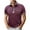 Wine1, variant on Maean Mens Short Sleeve Tops Collared Golf Shirt with Pockets Athletic Casual Summer Buttons Tee