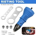 thumbnail image 3 of Pcapzz Electric Riveting Tool Conversion Head,Rivet Adapter Tools 4 Rivet Heads 2.4mm-4.8mm Fast Riveters Conversion Head Set, 3 of 9