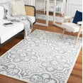 thumbnail image 2 of SAFAVIEH Metro Phipp Medallion Area Rug, Light Blue/Ivory, 6' x 6' Square, 2 of 8
