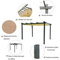 thumbnail image 6 of Kozyard Atlantics 13' x 10' x 8' Beige Aluminum Polyester Pergola, Retractable Canopy, 6 of 6