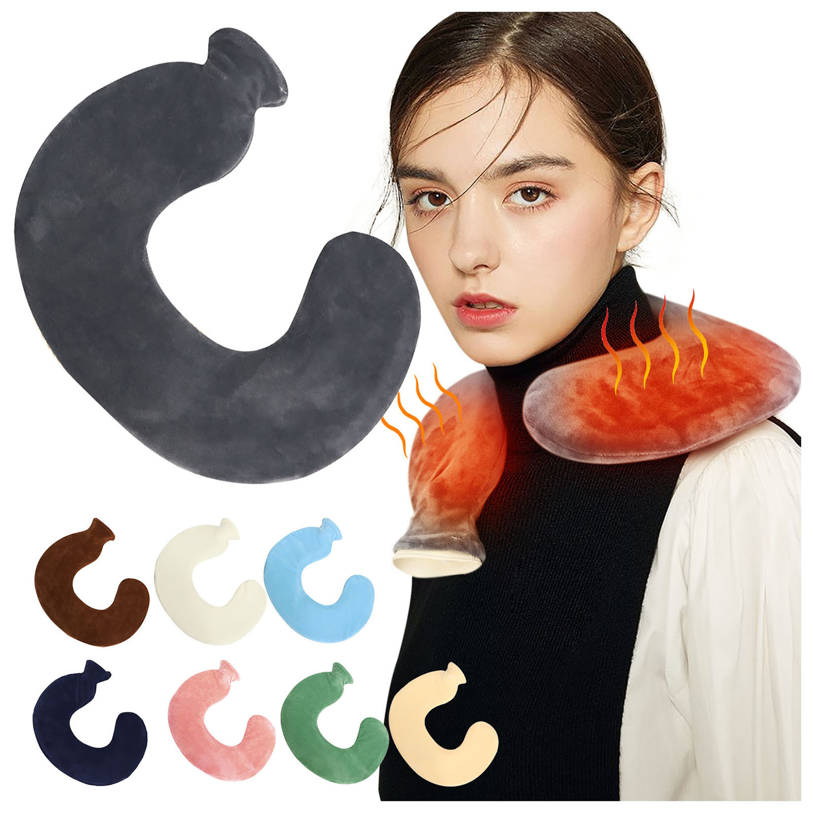 WNG UShaped Thick Shoulder Warmer Neck Warmer Plush Soft Cover Neck