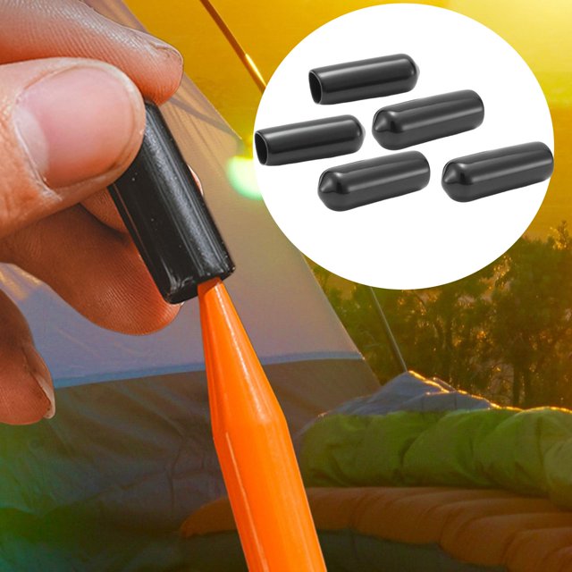 5x 8mm Cubiertas de tornillos Protector Manga flexible Reemplazo de rosca Tubos redondos portátiles Accesorios Tapas finales para Soledad Tapas de los extremos