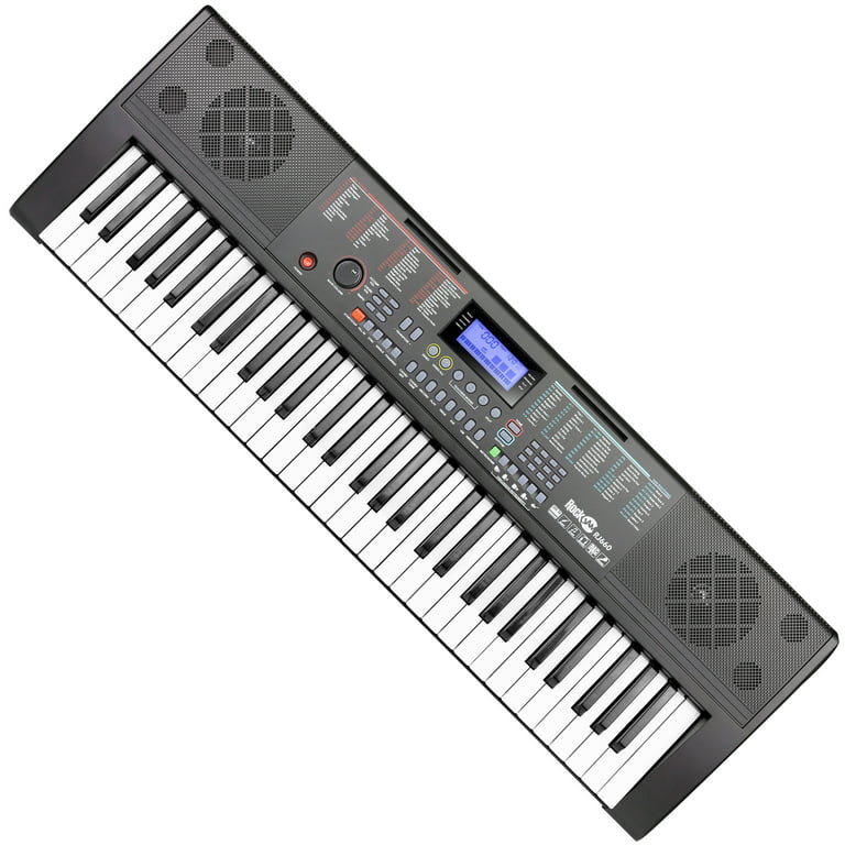 RockJam RJ5061 Rockjam 61 Key Keyboard Piano With Pitch Bend Kit, Keyboard  Stand, Piano Bench, Headphones, Simply Piano App & Keynote Stickers