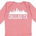 thumbnail image 4 of Inktastic Dallas Texas Skyline TX Cities Boys or Girls Long Sleeve Baby Bodysuit, 4 of 5