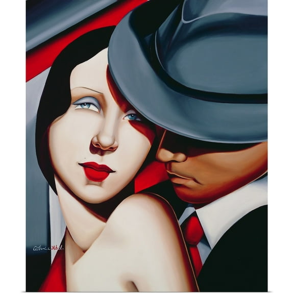 Great BIG Canvas | Rolled Catherine Abel Poster Print entitled Adam and Eve, Gangster Study