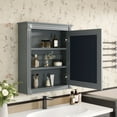 thumbnail image 2 of Euroco 24'' x 27'' Wall Mounted Bathroom Storage Cabinet with Mirror, Medicine Cabinet with Height Adjustable Shelf, Over the Toilet Space Saver Cabinet, 2 of 8