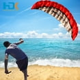 thumbnail image 3 of HENGDA KITE for Children and Adults 98inch Dual Line Stunt Parafoil Kites Soft Red Material Nylon, 3 of 6