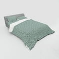 thumbnail image 3 of Ambesonne Retro Bedding Set 3 Pcs, Delicate Floral, Twin XL, Pale Sage Green White, 3 of 3