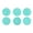 Color:Green, variant on 6 Pieces Silicone Cookie Cutters Christmas Theme Ring Tree Shape Kitchen Baking Tools Kids Gift Easy to Clean and Store