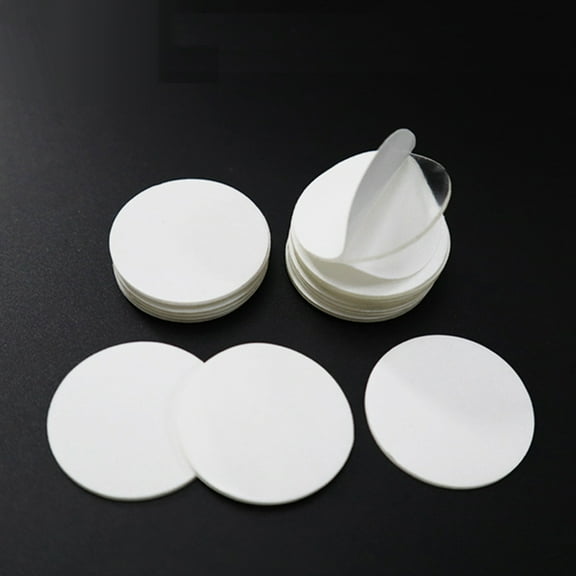 STOBOK 20Pcs Transparent Double Sided Adhesive Tape Round Acrylic Tape for Strong Bonding and Easy Peeling