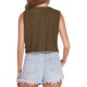 thumbnail image 4 of ICHUANYI Clearance Women's Ethnic Jacket Round Neck Sleeveless Cardigan Vintage Solid Lightweight Coat(Green, XXL) ICHUANYI WER2023080902895, 4 of 7