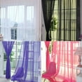thumbnail image 2 of Decodeary Solid Color Wedding Organdy House Decor Door Window Tulle Voile Drape Sheer Colorful Curtain, 2 of 9