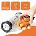 thumbnail image 3 of KneadEat Professional Churrera - Churro Maker Gun Kit Set. Holds 1.5 lb of Dough and Churro Filling Piping Bag with large Needle. Includes 3 Nozzles for Churros. Fresh Churros Party. (1.5 lb Aluminum), 3 of 6