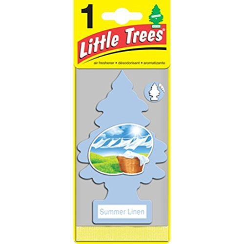 LITTLE TREES Car Air Freshener Hanging Paper Tree for Home or Car Summer Linen