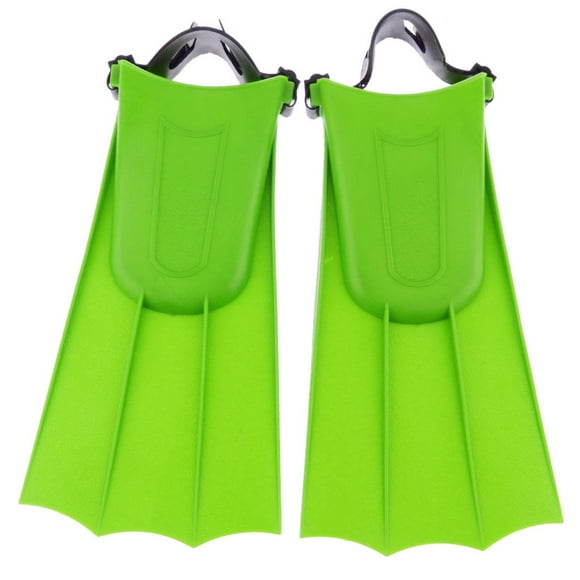 Green Adjustable Training Swimming Snorkeling Scuba Flippers XL