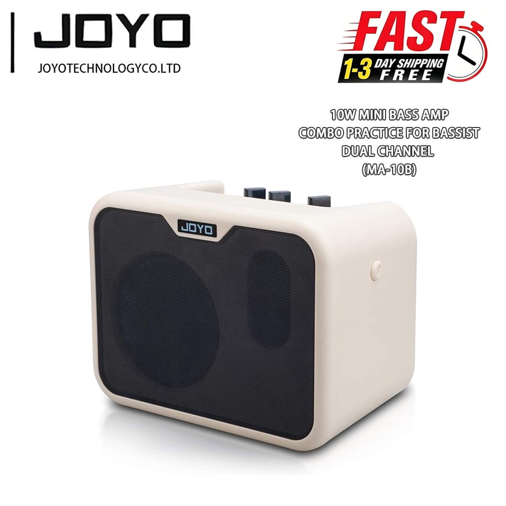 JOYO 10W Bass Amp Bass Practice Combo Amplifier Small Battery Powered Dual Channel