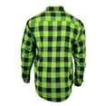 thumbnail image 3 of The "Incredible H" Green & Black Flannel (Hidden Snap Collars), 3 of 12