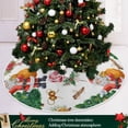 thumbnail image 6 of FMSHPON Christmas TreeSanta ClausGift Xmas Christmas Tree Skirt Stand Mat for Holiday Party Decoration Indoor Outdoor 48 inches, 6 of 6