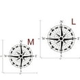 thumbnail image 2 of Compass Nautical Modern Design Compass Rose Decal Compass Wall Sticker Nautical Wall Decor Wall Mural Wall Graphic Home Art Decor, 2 of 2