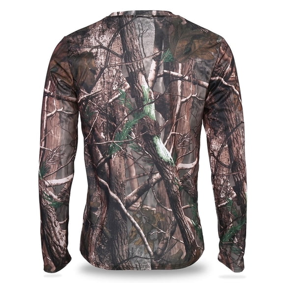 Men Long Sleeve Camo T-Shirt Quick Drying Clothes Outdoor Hunting Breathable