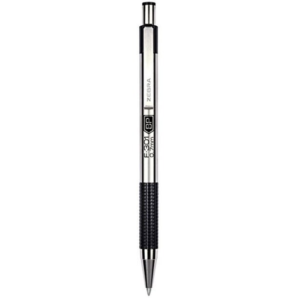 Zebra F 301 Ballpoint Stainless Steel Retractable Pen Fine Point 0 7mm Black Ink 2 Count Walmart Com Walmart Com Zebra F 301 Ballpoint Stainless Steel Retractable Pen Fine Point 0 7mm Black Ink 2 Count Walmart Com Walmart Com