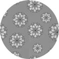 thumbnail image 1 of Ahgly Company Machine Washable Indoor Round Transitional Gray Cloud Gray Area Rugs, 6' Round, 1 of 7