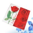 thumbnail image 2 of EeaseCA Serviette Imprimée Colorée Rose Rouge pour Fête Rassemblement Festival Maison, 2 of 8